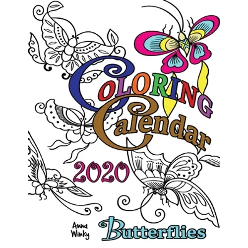 Coloring Calendar 2020 Butterflies - Paperback