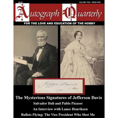 Autograph Quarterly Magazine Volume Two Issue One - Paperback