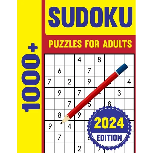 1000+ Sudoku Puzzles for Adults: Huge Brain Boosting Collection of 1000+ Challenging puzzle With Solutions For Adults & Seniors. - Paperback