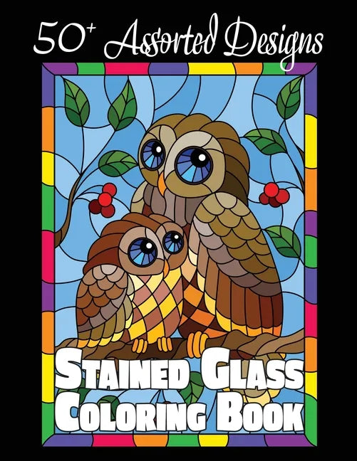 Stained Glass Coloring Book: 50+ Assorted Designs - Paperback