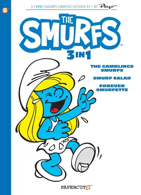 Smurfs 3 in 1 Vol. 9: Collecting the Gambling Smurfs, Smurf Salad and Forever Smurfette - Paperback