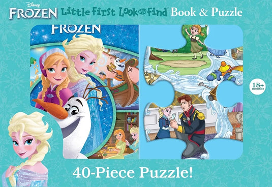 Disney Frozen: Little First Look and Find Book & Puzzle - Hardcover