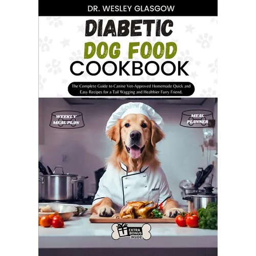 Diabetic Dog Food Cookbook: The Complete Guide to Canine Vet-Approved Homemade Quick and Easy Recipes for a Tail Wagging and Healthier Furry Frien - Paperback