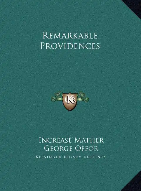 Remarkable Providences - Hardcover