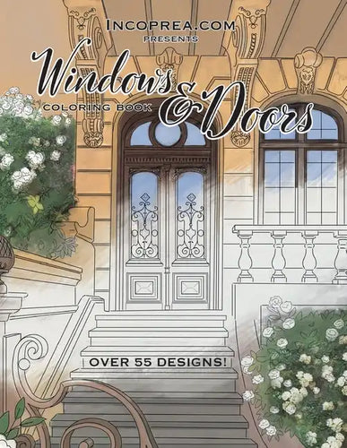 Windows & Doors: Adult coloring book - Paperback