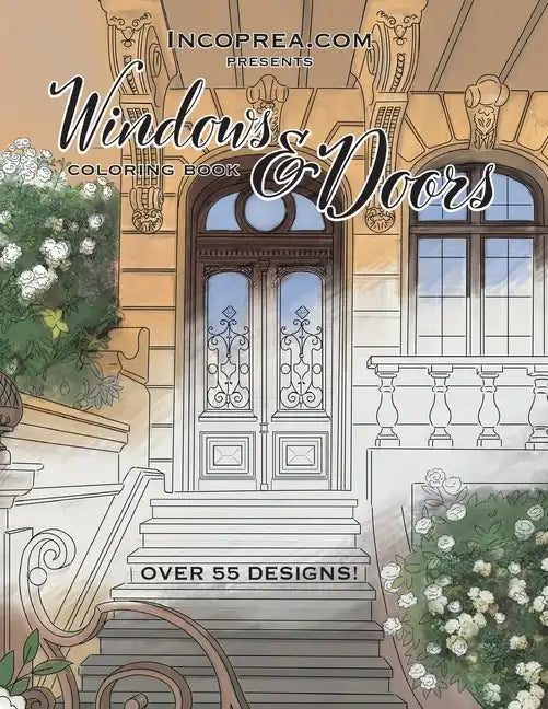 Windows & Doors: Adult coloring book - Paperback