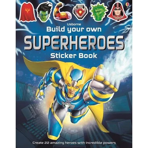 Build Your Own Superheroes Sticker Book - Paperback