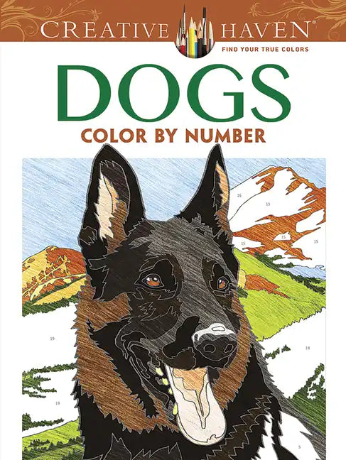 Creative Haven Dogs Color by Number Coloring Book - Paperback