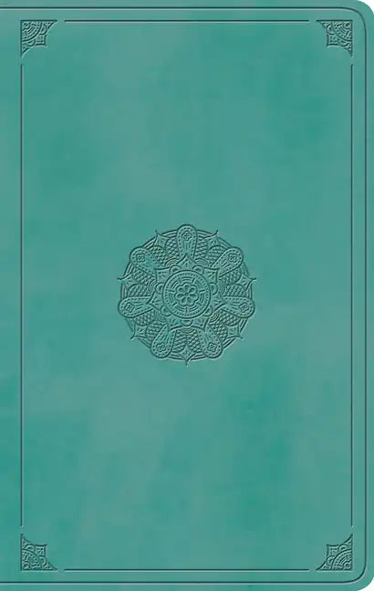 ESV Large Print Value Thinline Bible (Trutone, Turquoise, Emblem Design) - Imitation Leather