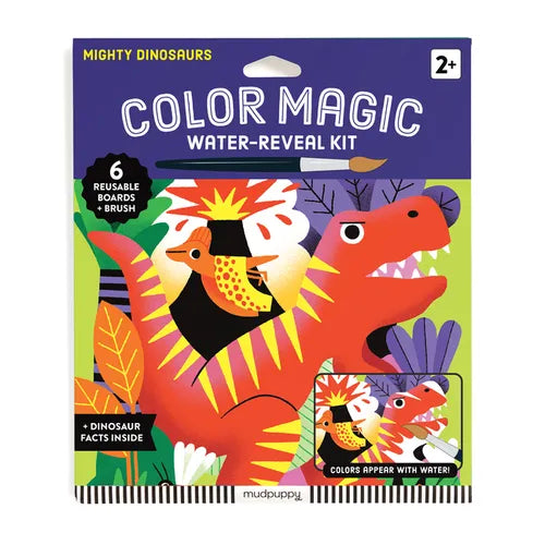 Mighty Dinosaurs Color Magic Water-Reveal Kit - Paperback