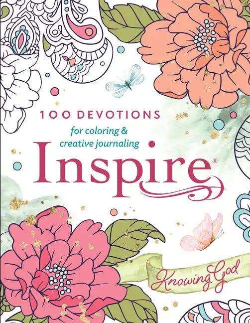 Inspire: Knowing God (Softcover): 100 Devotions for Coloring and Creative Journaling - Paperback