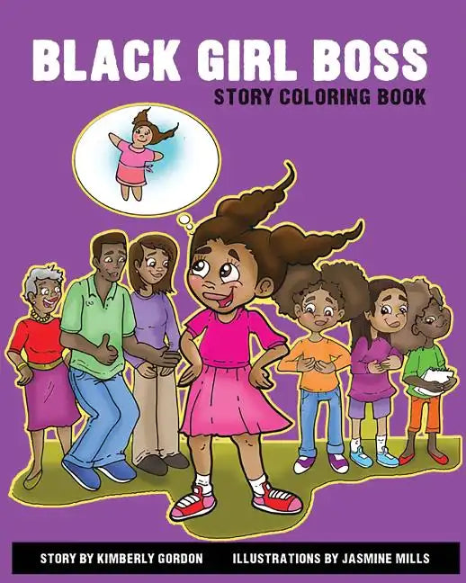Black Girl Boss Story Coloring Book - Paperback