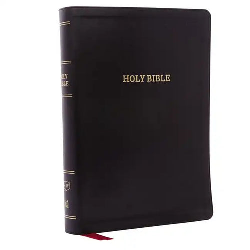 KJV, Deluxe Reference Bible, Super Giant Print, Imitation Leather, Black, Indexed, Red Letter Edition - Imitation Leather