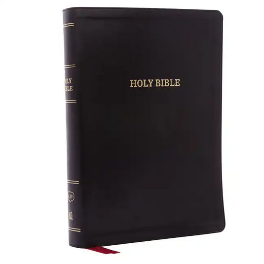 KJV, Deluxe Reference Bible, Super Giant Print, Imitation Leather, Black, Red Letter Edition - Imitation Leather
