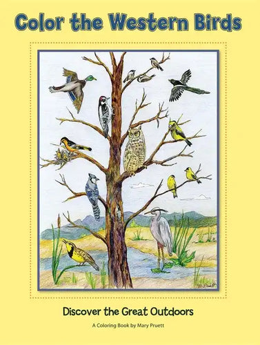 Color the Western Birds: Discover the Great Outdoors - Paperback
