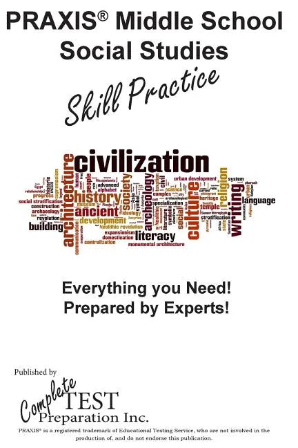 PRAXIS Middle School Social Studies Skill Practice - Paperback