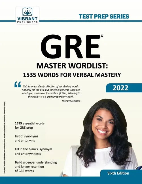 GRE Master Wordlist: 1535 Words for Verbal Mastery - Paperback