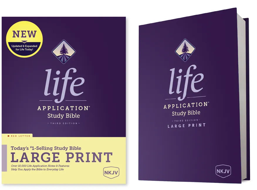 NKJV Life Application Study Bible, Third Edition, Large Print (Hardcover, Red Letter) - Hardcover