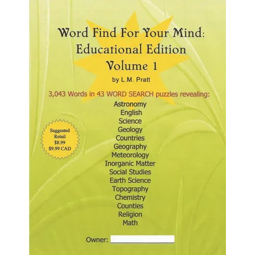 Word Find For Your Mind: Educational Edition - Paperback