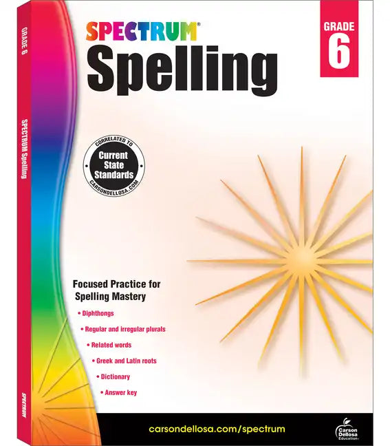 Spectrum Spelling, Grade 6: Volume 33 - Paperback