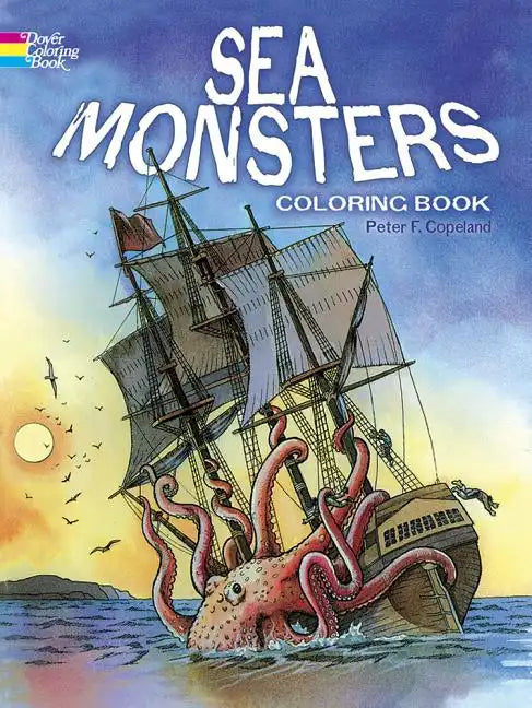Sea Monsters Coloring Book - Paperback