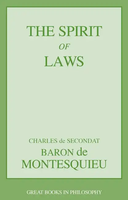 The Spirit of Laws - Paperback