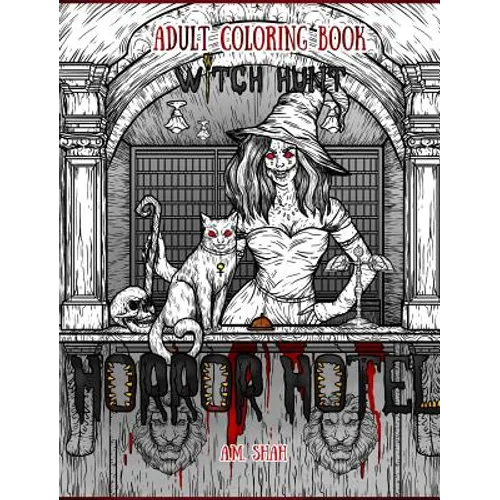 Adult Coloring Book Horror Hotel: Witch Hunt - Hardcover