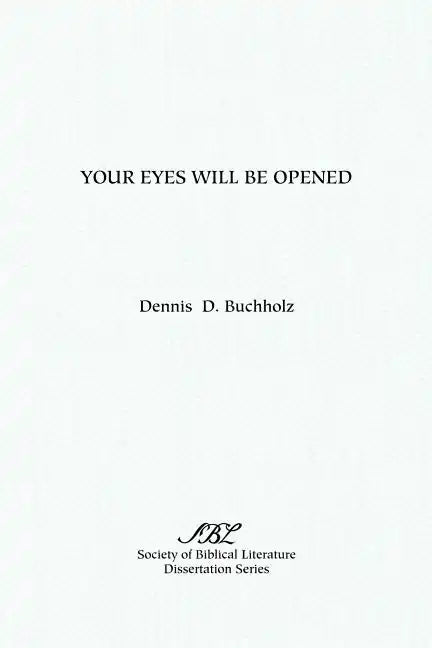 Your Eyes Will Be Opened - Paperback