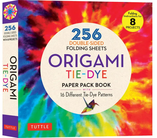 Origami Tie-Dye Patterns Paper Pack Book: 256 Double-Sided Folding Sheets (Includes Instructions for 8 Models) - Paperback