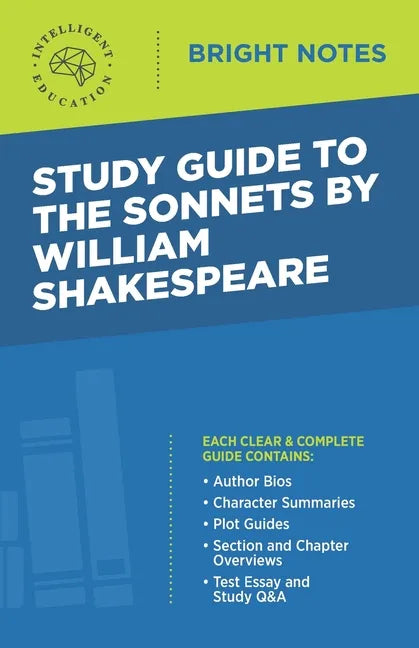 Study Guide to The Sonnets by William Shakespeare - Paperback