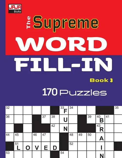 The Supreme WORD FILL-IN Book - Paperback
