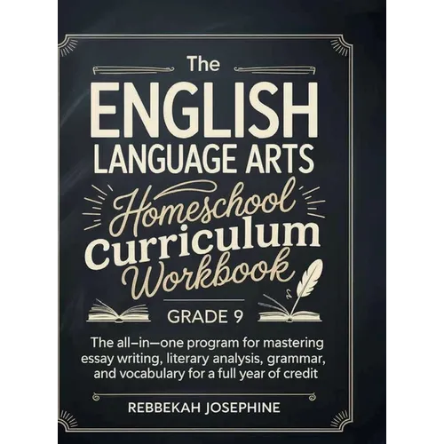 English Language Arts Homeschool Curriculum Workbook Grade 9: The All-in-One Program for Mastering Essay Writing, Literary Analysis, Grammar, and Voca - Hardcover