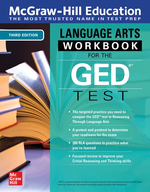 McGraw-Hill Education Language Arts Workbook for the GED Test, Third Edition - Paperback