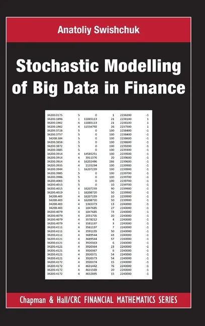 Stochastic Modelling of Big Data in Finance - Hardcover