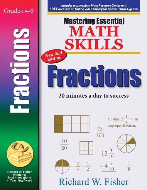 Mastering Essential Math Skills: FRACTIONS, 2nd Edition - Paperback