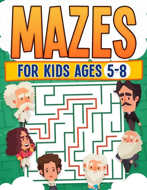 Mazes For Kids Ages 5-8 Kids Activity Book Challenging Maze Book For All Levels Large Print Great Gift Paperback - Paperback
