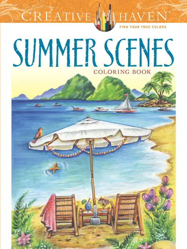 Creative Haven Summer Scenes Coloring Book - Paperback