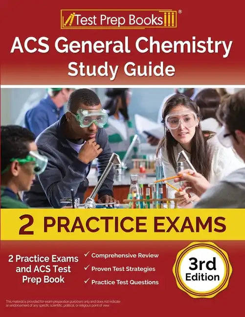ACS General Chemistry Study Guide: 2 Practice Exams and ACS Test Prep Book [3rd Edition] - Paperback