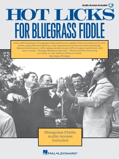 Hot Licks for Bluegrass Fiddle - Book with Online Audio - Paperback