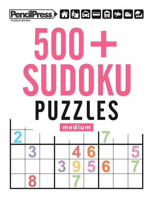 500+ Sudoku Puzzles Medium: Sudoku Puzzle Book Medium (with answers) - Paperback