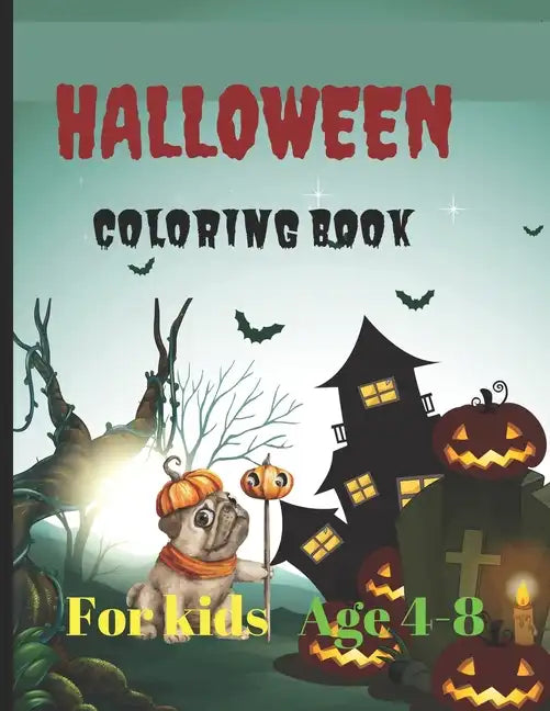 Halloween coloring book for kids: Age 4-8 - Paperback