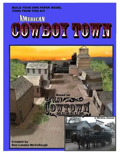 American Cowboy Town: A Paper Model Kit - Paperback