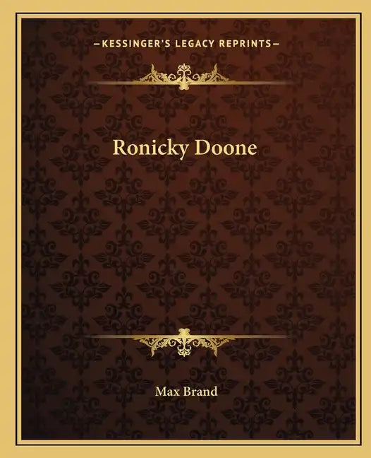 Ronicky Doone - Paperback