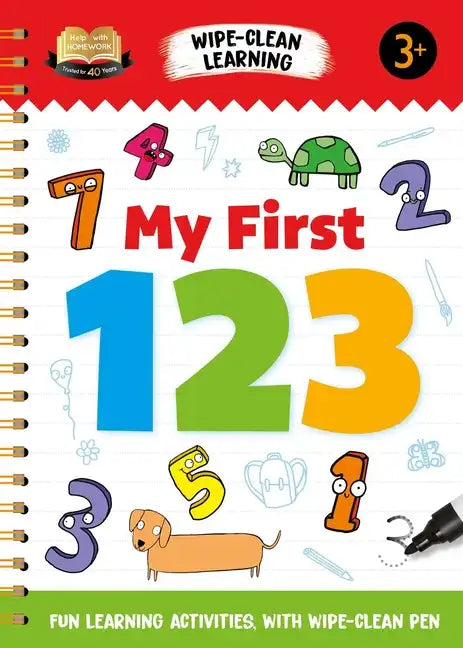 Help with Homework My First 123: Fun Learning Activities with Wipe-Clean Pen - Spiral