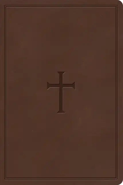 CSB Giant Print Reference Bible, Brown Leathertouch, Indexed - Imitation Leather