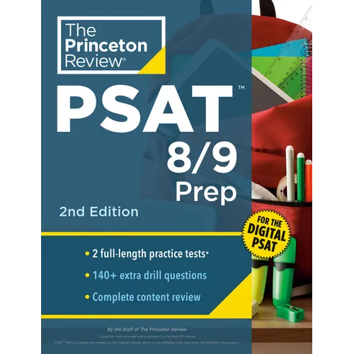 Princeton Review PSAT 8/9 Prep, 2nd Edition: 2 Practice Tests + Content Review + Strategies for the Digital PSAT 8/9 - Paperback