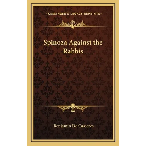 Spinoza Against the Rabbis - Hardcover