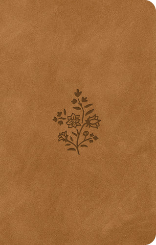 ESV Premium Gift Bible (Trutone, Nubuck Caramel, Wildflower Design) - Imitation Leather