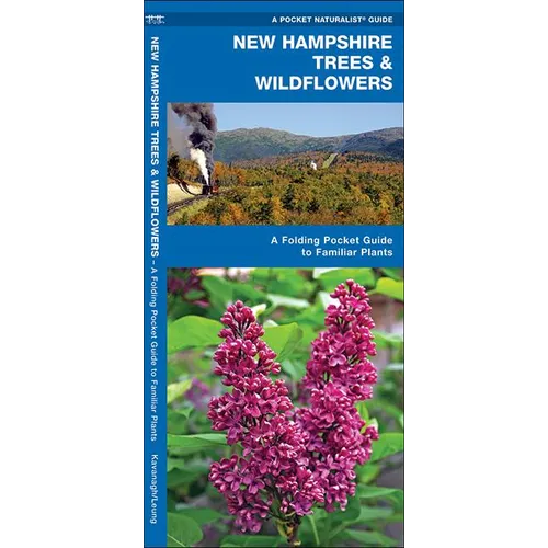 New Hampshire Trees & Wildflowers: A Folding Pocket Guide to Familiar Plants - Hardcover