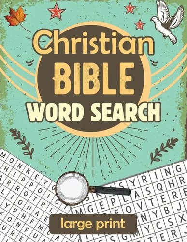 Christian Bible Word Search: Large print biblical puzzle book 8.5x11 - Paperback